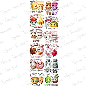 We Go Together Mini DTF Transfer Gang Sheet 24.5" Wide x 60" Long Direct To Film Trendy Vibrant Designs for Stylish Wardrobe