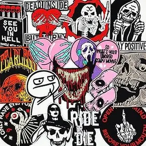 15PCS Heavy Meta Band Patches Iron on Rock Music Badges Hippie Punk Stickers for Clothes (D)