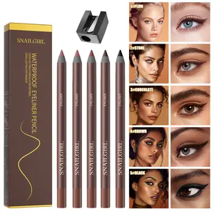 【24HR Waterproof Eyeliner Pen】Sharpable Eye Pencil with Sharpner, Smudge-Proof & Transfer-Resistant Makeup Cosmetic, eyeliner, eyeliner pencil Flawless
