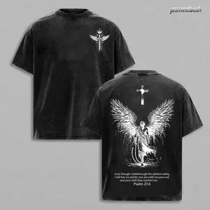 I Will Fear No Evil Christian Washed T-Shirt