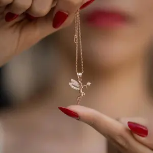 Fairy Godmother Necklace ¥ Fairy Necklace Silver ¥ Tinkerbell Jewelry