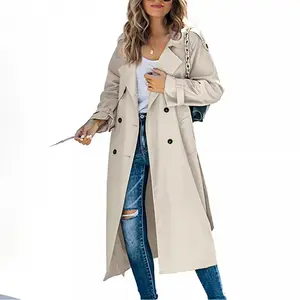 Women's Autumn Winter Trench Coat - Classic Slim Fit, Timeless Design for Daily Commute & Casual Outings i am gia track set