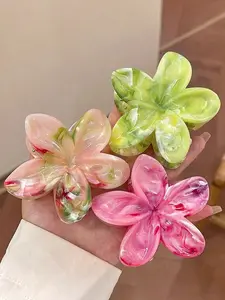 3pcs Boho Floral Hair Clips for Women, Beach Travel Accessories, Multicolor Hair Decorations, Stylish and Trendy Headwear