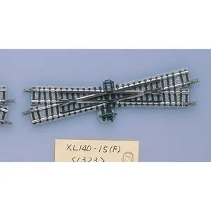 TomyTec Co LTD 1323 15 Degree Crossing XL140-15 - Fine Track -- Left Hand 5-1/2" 140mm Straight Length, N Scale