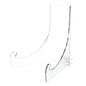 9" Clear Acrylic Shallow Bowl Display Stand for 11" - 14" Bowls