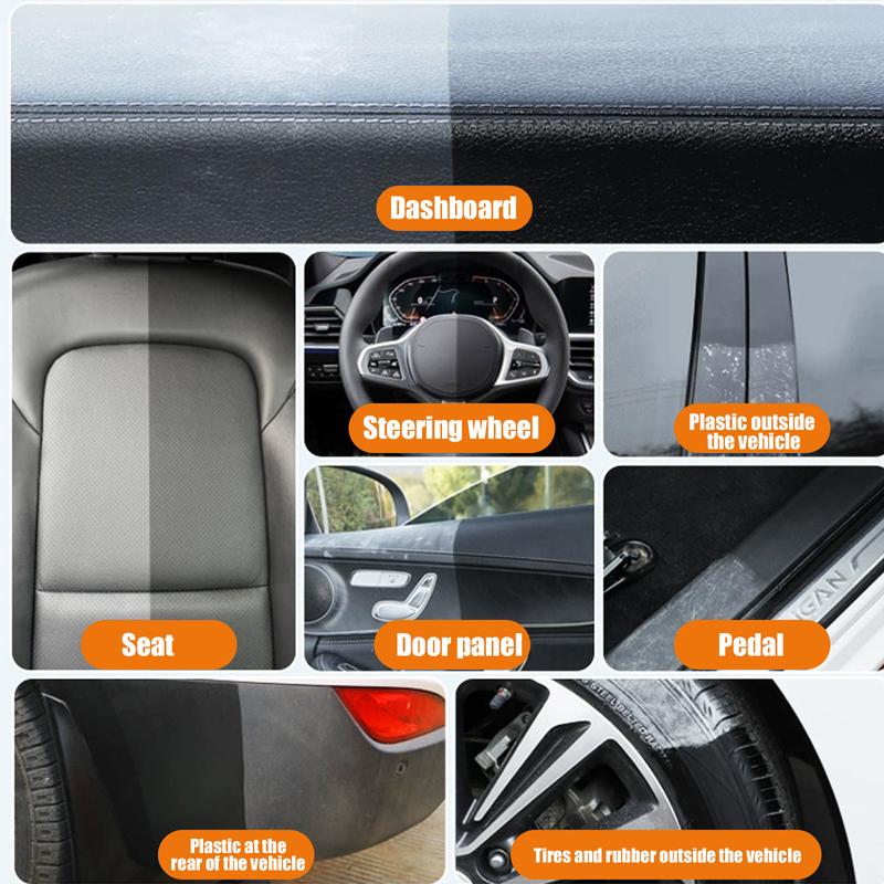 LIBITU Car Interior Protectant Spray 450ML Ultra-Protect Dashboard Wax Restore Shine Brazilian Carnauba Formula Waterproof Shield