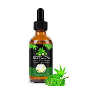 Black castor oil of Jamaican Promotes Hair Growth Nourishes and Hydrates Hair, Skin & Nails 60ml