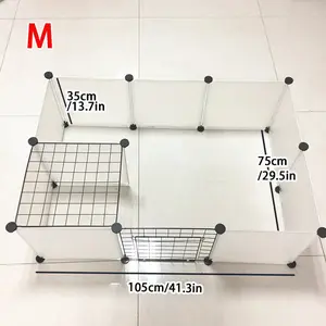 Small Animal Playpen Enclosure for Indoor Use, Suitable for Hamsters, Rabbits, Puppy Training, Toilet Enclosure, Safe Pet Habitat Fencing