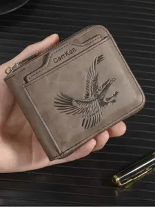 Men's Fashion Short Vintage Floral Money Clip, Multi-Card Wallet, Durable Fashion Wallet, PU Leather, Anti-Theft, Business & Casual, Perfect Gift