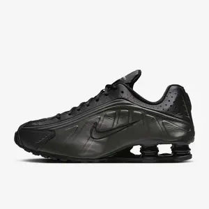 Nike Shox R4 Black Bright Crimson HQ1988-001 Men's Fashion Shoes New