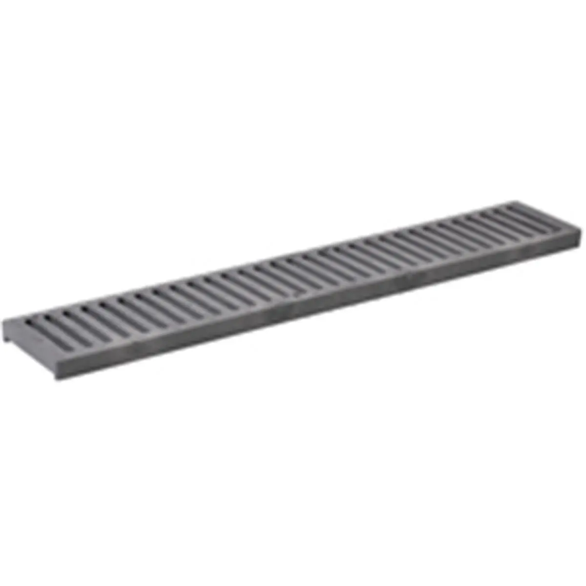 212 MAIN NDS 241 Open Surface Plastic Channel Grate for Outdoor Drains, 4 in. x 2 ft., 3/8 in. Opening, Gray (2 Required for Channel System), Need 2 For Channel System
