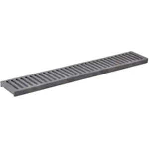 NDS 241 4 In. x 2 Ft. Gray Channel Grate