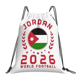 1pc Soccer 2026 Jordan Football Drawstring Bags Outdoor Sports Portable Storage Bag Bundle Pocket Rope Bag