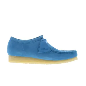 Clarks Wallabee 26182823 Mens Blue Suede Oxfords & Lace Ups Casual Shoes