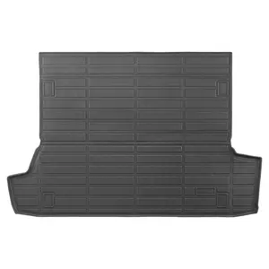 VEVOR Cargo Mat Compatible with Toyota 4Runner 7 Seater 2010-2024 without Sliding Tray, Precise Fit Trunk Mat for SUVs, TPE Trunk Protector Replacement, Black (1PCS)