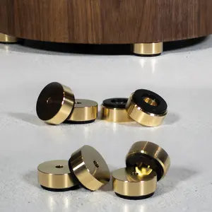 Brass Cutting Board Feet (Small 1" Diameter)