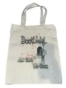 Bookmail tote bags Halloween themed