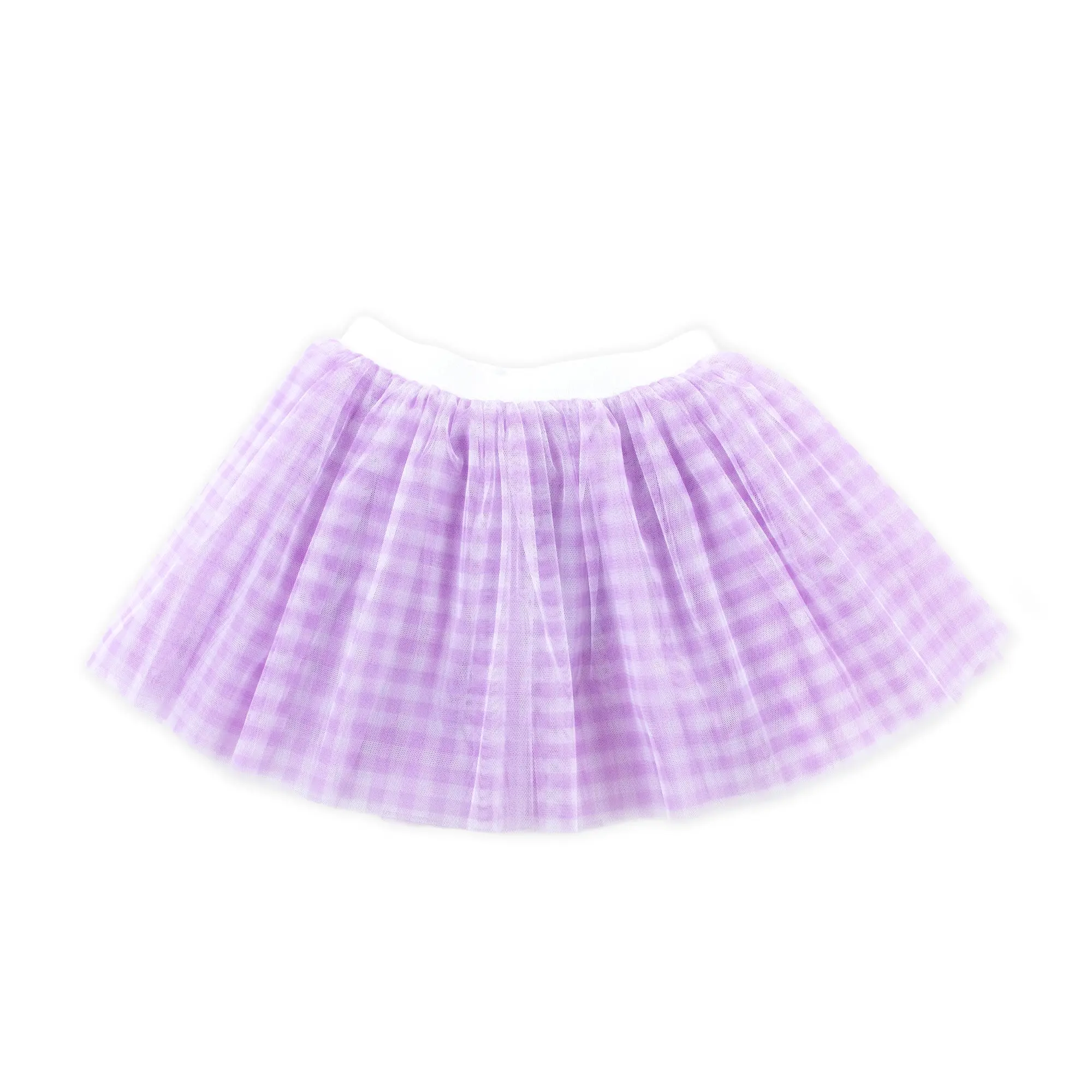 Lavender Gingham Tutu Skirt