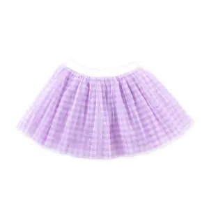 Lavender Gingham Tutu Skirt