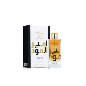 Lattafa Ameer Al Oud Intense Oud for Unisex Eau de Parfum Spray 3.4 Ounce Rich Smoky Blend of Oud Amber and Warm Spices