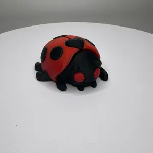 Red Ladybug Figurine – 3D Printed Mini Bug Buddy (2” x 2”)