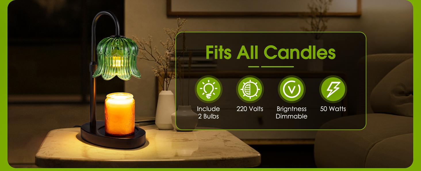 Automatic Timer Essential Oil Candle Lamp with Adjustable Height & Brightness Flameless Aroma Diffuser for Wax Melting Essential Oil Lamps Modern Home Decor Ideal for Living Rooms and Bedrooms Creates a Warm Atmosphere Year Round Flower Design