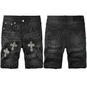 2026 New Fashion  jeans man with distressed hole patches Fashion Repair Low Rise Skinny Denim pants 28-40 size Street jeans 5111
