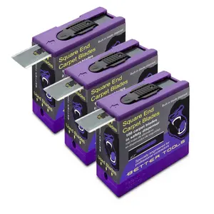 Better Tools Square End Blades – Heavy Duty, 300 Count