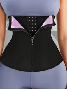 Women's Sports Waist Belt, Yoga Running Zipper Buckle Waistband, Compression Shapewear, Waist Cincher, Activewear, Dual Cinch Design, Comfortable and Adjustable, Perfect for Fitness
