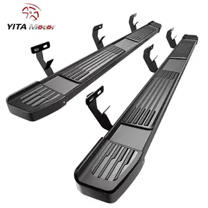 YITAMOTOR 6 Inches Running Boards Compatible with 2009-2018 Dodge Ram 1500 Crew Cab, 2019-2024 1500 Classic, 2010-2024 Ram 2500/3500, Stainless Steel Side Steps Black Nerf Bars