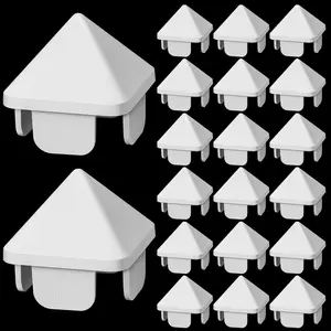 20 count 1.5 x 1.5 (1.39 x 1.39 Internal Dimension) White Vinyl Picket Fence Caps Outdoor White Vinyl Caps Vinyl Fence  Caps for Garden Fencing Protect from Harmful Water Debris Part Square