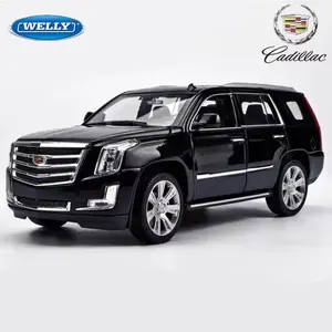 Welly 1/27 Cadillac Escalade SUV Alloy Car Model Diecast Metal Off-road Vehicles Car Model High Simulation Collection Kids Gifts