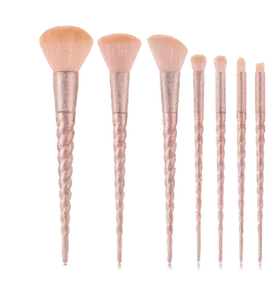 Rose Gold Swirl Makeup Brush Set