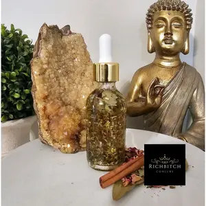 Glamour Enchantment Hoodoo Conjure Oil | Glamour Oil | Beauty and Attraction Ritual Oil | Confidence and Magnetism Oil | Rootwork Spiritual Supply