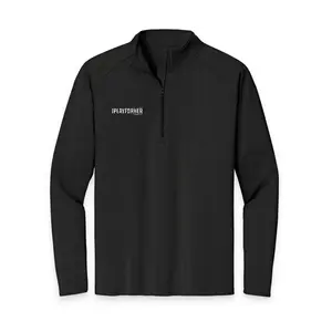 IPLAYFORHER Embroidered Quarter-Zip Performance Pullover