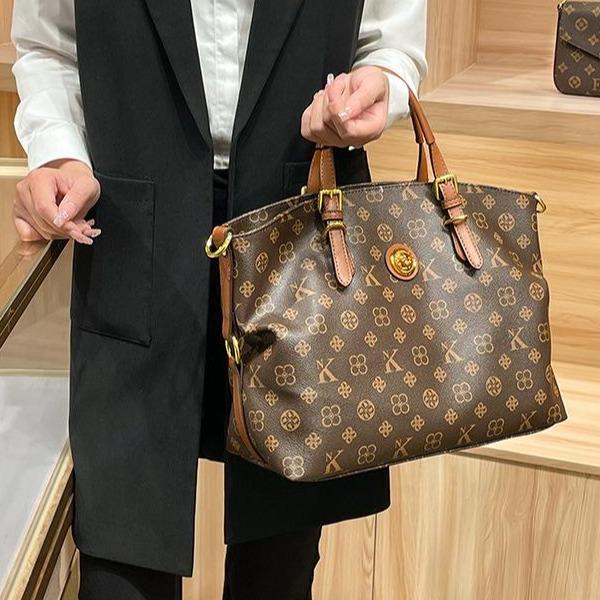 New style genuine leather women's real bag large capacity one-shoulder bag commuting hand-held cross-body tote bag city bag