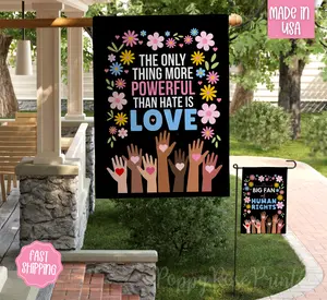 Love & Human Rights Outdoor Flag