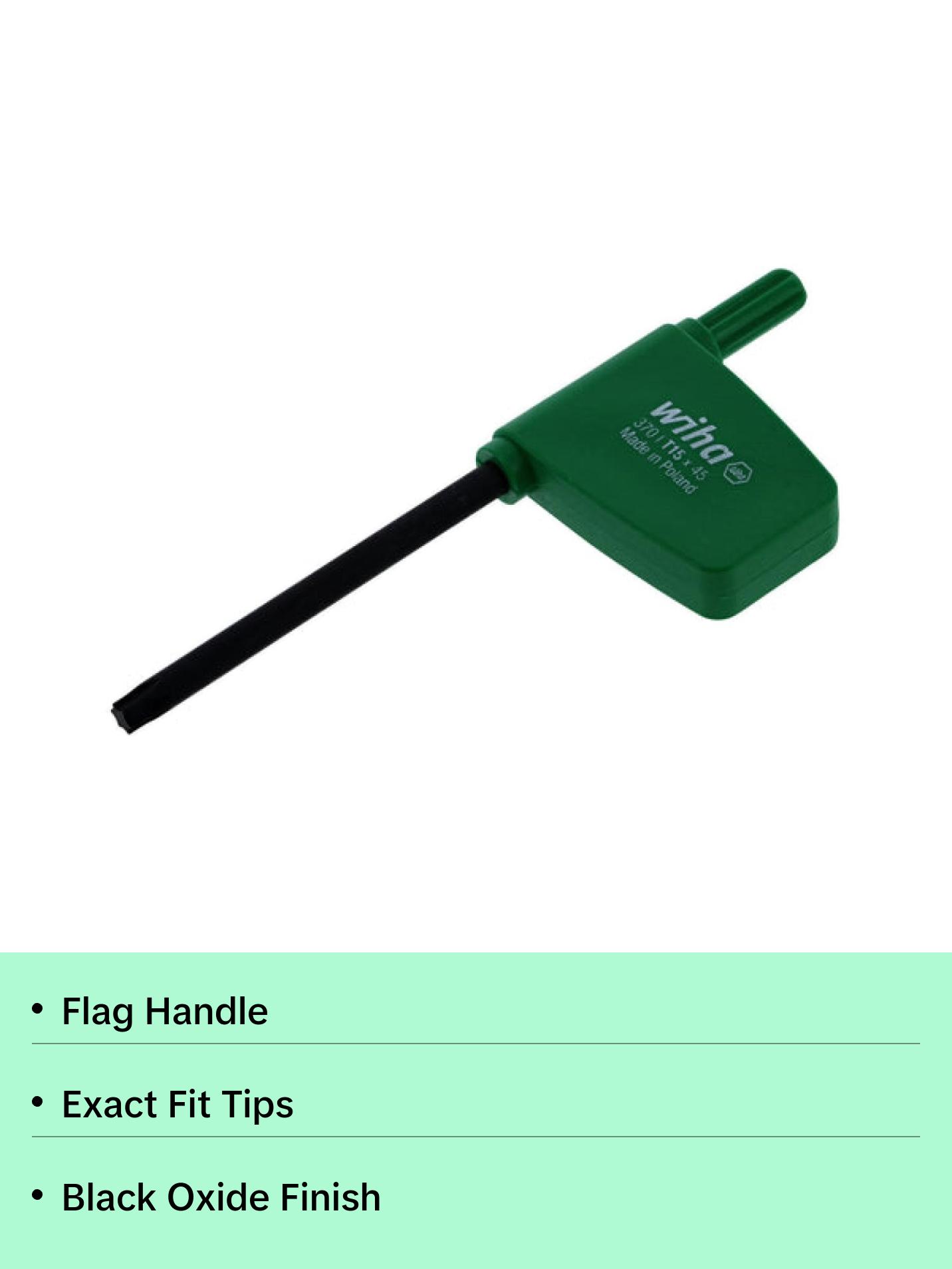 Wiha Tools 37061 Torx Flag Handle Screwdriver T15 - 10 Pack