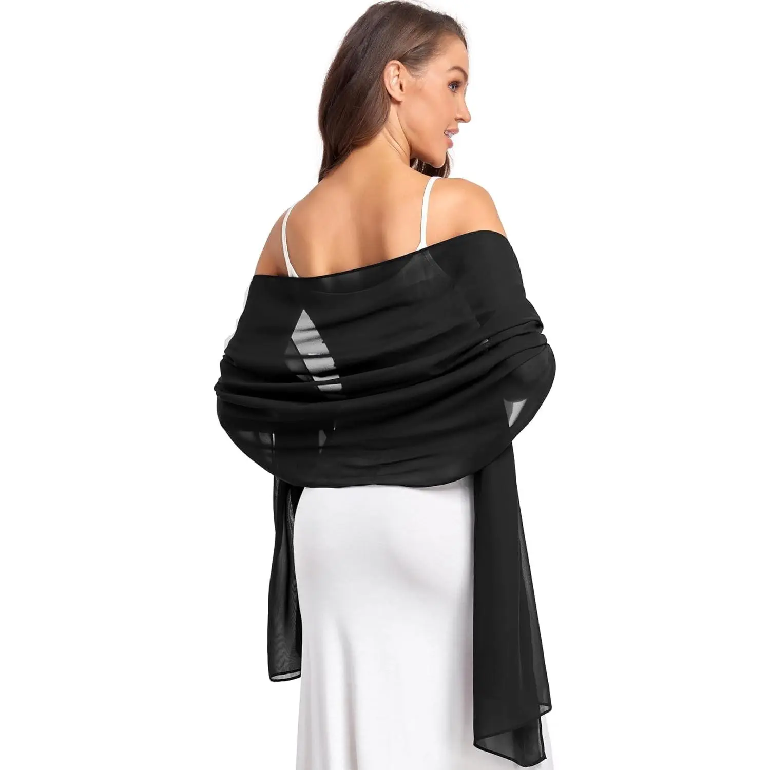 Soft Chiffon Scarfs Shawls and Wraps for Evening Dresses Wedding Shawl Wraps Bridal Scarve for Women