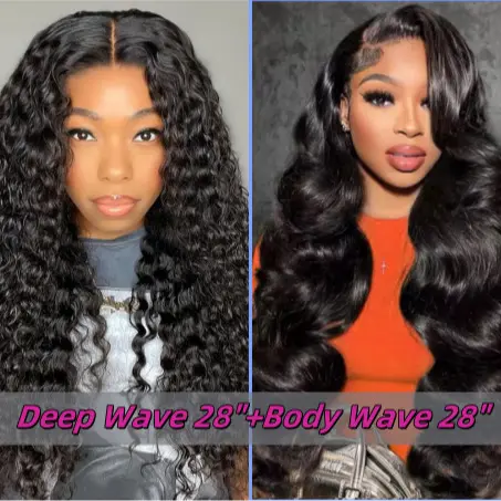 Deep Wave 28"+Body Wave 28"