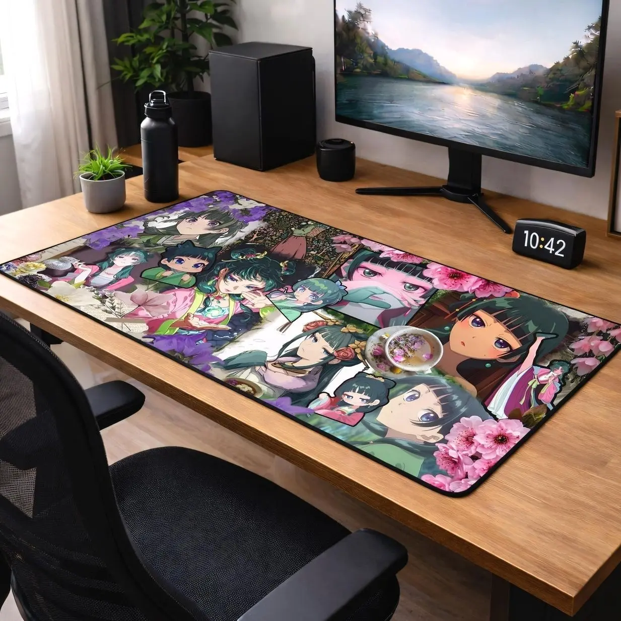 Maomao Mouse Pad, Apothecary Diaries Anime Desk Mat, Kawaii Gaming Mousepad, Anime Girl XL Keyboard Pad, Cozy Desk Setup