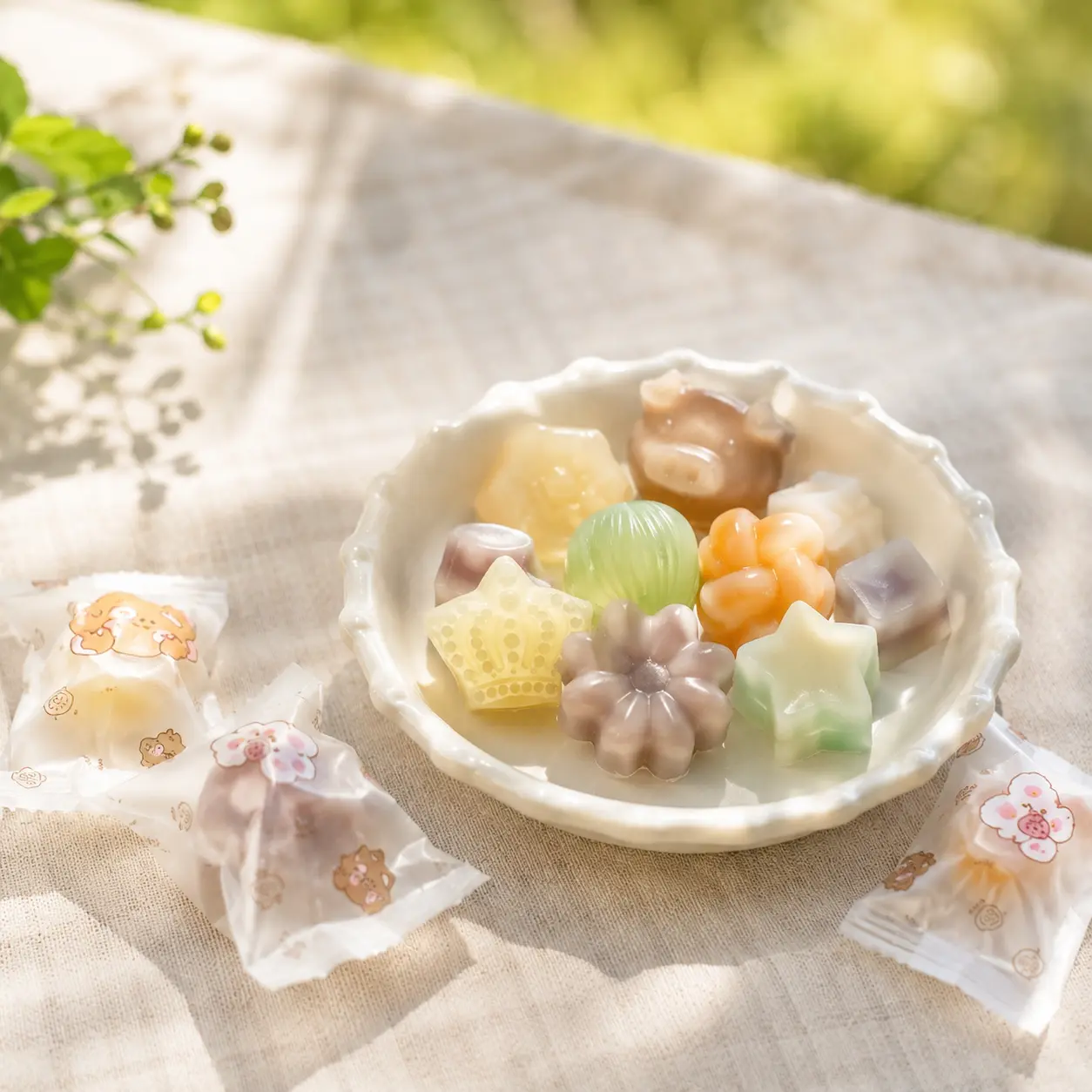 Wax Bottle Candy Assortment, 3.5 oz Box, Different Fruit Flavors with Syrup Filling, Cute Mini Candy Shapes, Sweet Snack Gift Set