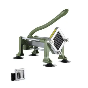 VEVOR French Fry Cutter,  Potato Slicer with 3/8-Inch Stainless Steel Blade, Manual Potato Cutter Chopper with Suction Cups, Great for Potato, French Fries, Cucumber, Vegetables, Carrot