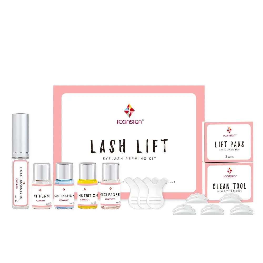 Eyelash Lift Kit, 1 Set Professional Salon Semi-permanent Curling Eyelash Perm Kit with Lash Shields and Eye Gel Pads, Makeup Products, Makeup, Eyelash Perming Kit Cosmetic, Eyelash Fixer