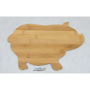 Bamboo Pig-shaped Cutting Board