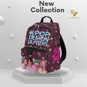 Dark Anime Fantasy PU Leather Backpack – Graphic Streetwear Style