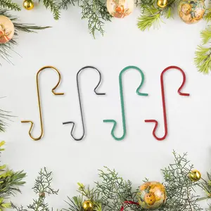 Christmas Ornament Hooks Set 50 PCS Mini Hangers with S-Shaped Design, Durable Metal Wire Tree Hooks for Xmas Tree Decorations and Balls