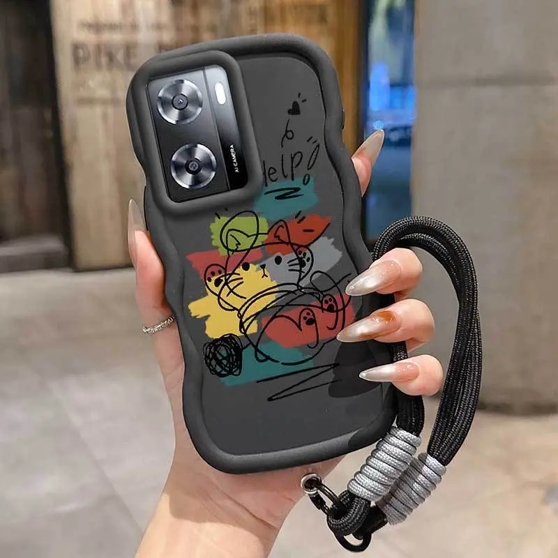 1 Piece Yarn cat A77 Flexible Phone Case Cover Suitable For OPPO A77 With Elegant And Lanyard Perfect For Sports - TikTok Shop 1 Piece Yarn cat A77 Flexible Phone Case Cover Suitable For OPPO A77 With Elegant And Lanyard Perfect For Sports - TikTok Shop