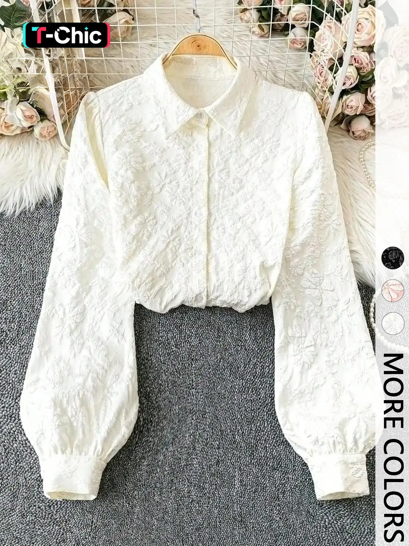 Women's Floral Print Long Sleeve Casual Elegant Shirt, Stylish Ladies Top for Daily Wear, Perfect for Spring & Fall Seasons, Blouse, Casual Blouse Shirts