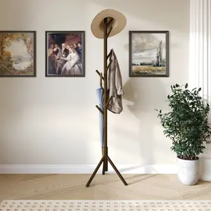 Favorer Houma Freestanding 8 Hook Coat Rack for Home Organization, Easy Essembly